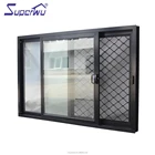 Australian standard AS2047 double glass reception sliding window and door with 10 years warranty