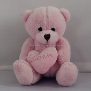 gift mini plush teddy bear with heart cute custom stuffed soft