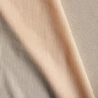 Double sided knit fabric 3040 round bright beauty stripes nylon lycra fabric