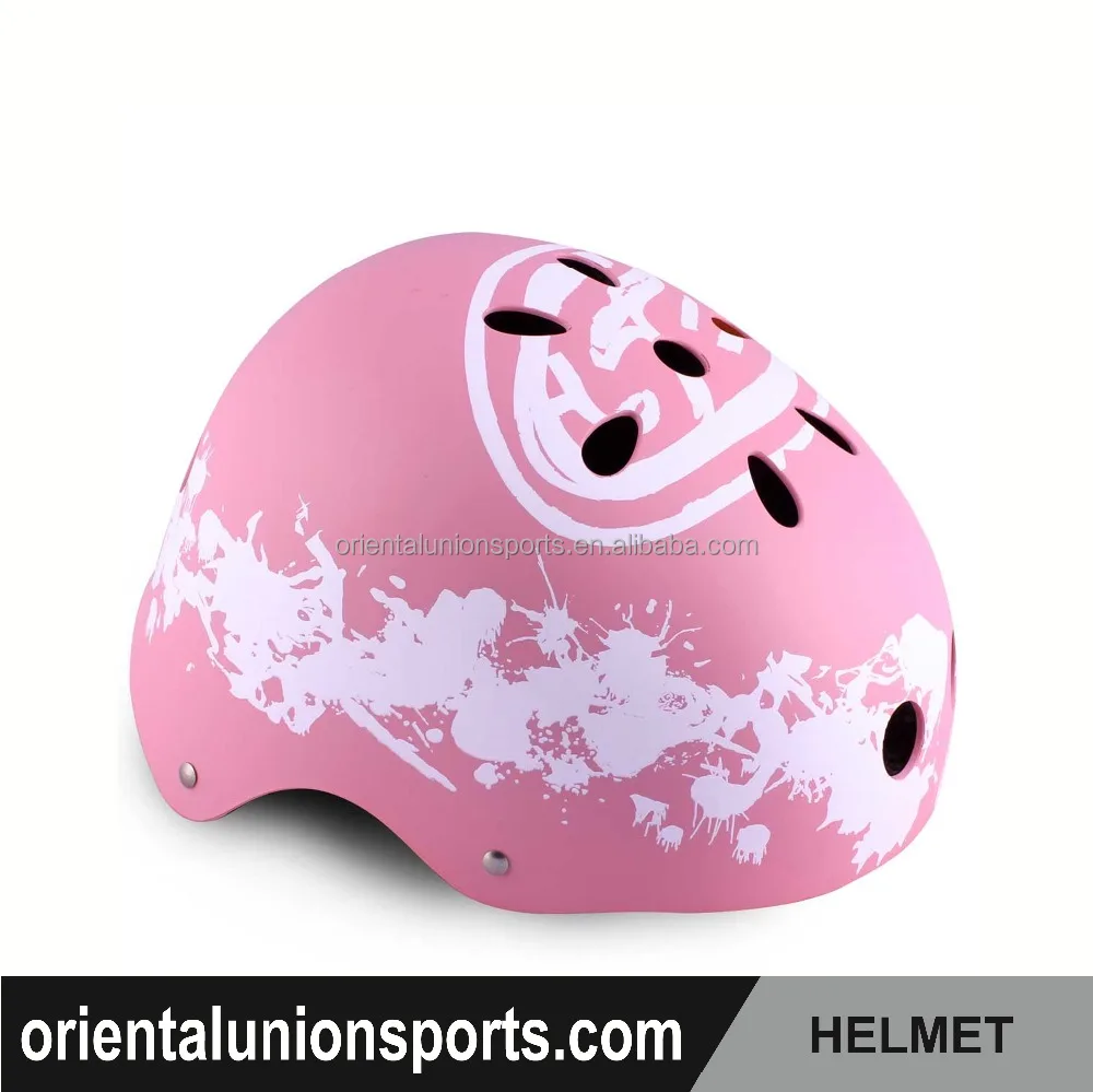 オリエンタルユニオンクラシックピンク&ホワイトスケートボードヘルメット-ヘルメット問屋・仕入れ・卸・卸売り