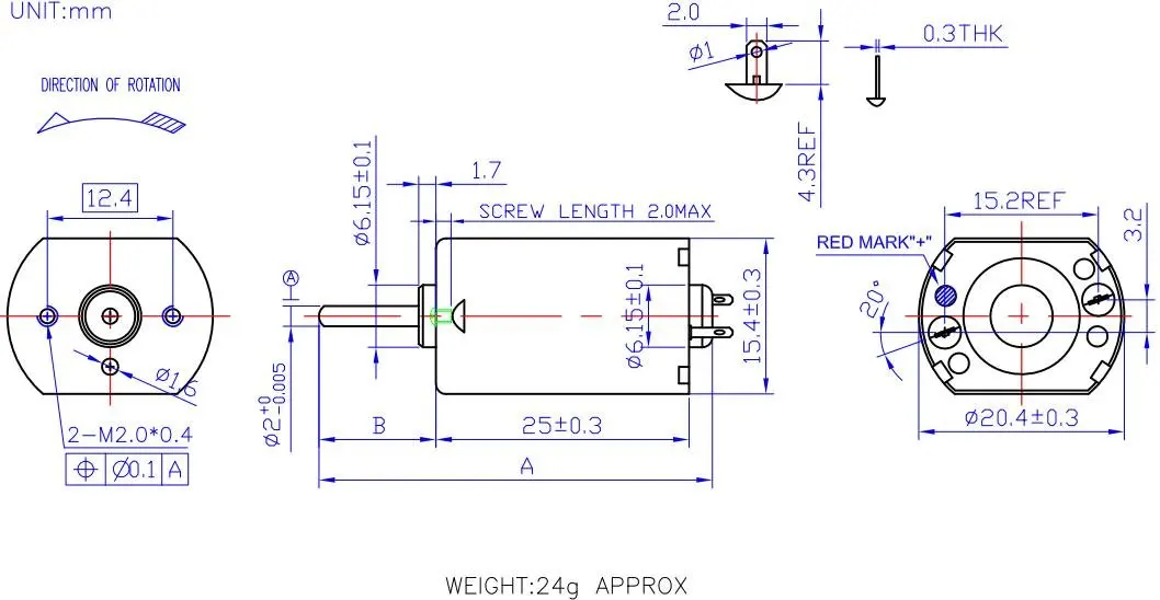 Toy Hobby DC Motor Pinout Wiring Specifications Uses 59 OFF