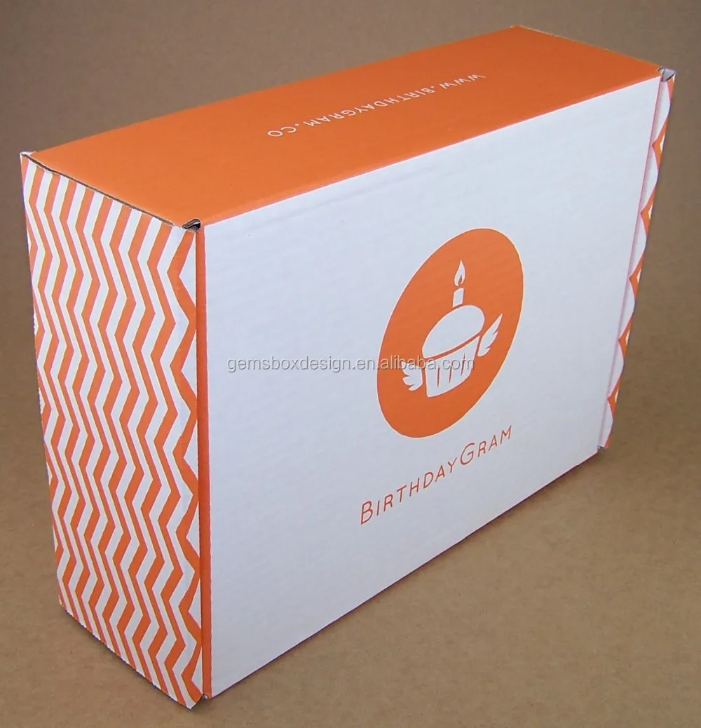 kraft corrugated paper carton individual flat pack box