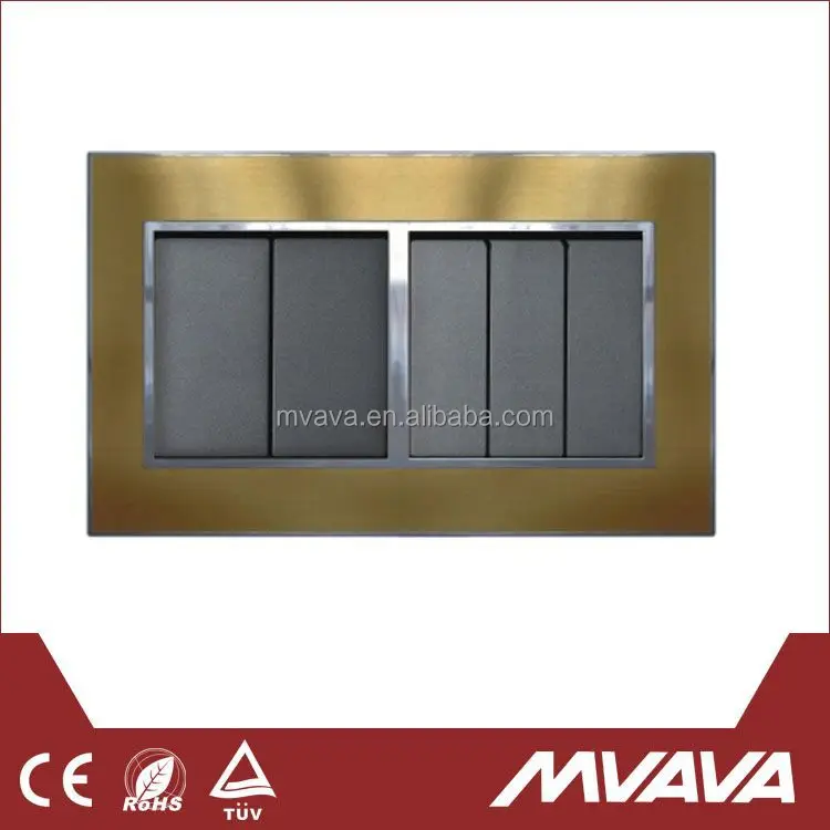 Best Selling 5 gang metal Wall Switch