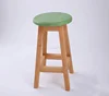 colorful round cheap solid wooden bar stools for sale