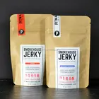custom printed kraft paper beef jerky packaging stand up pouch bag