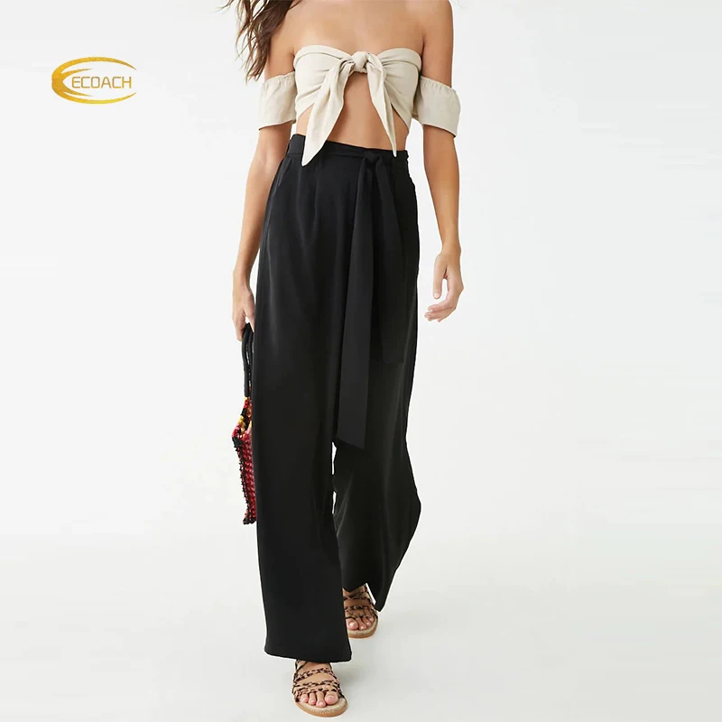 womens black trousers high waist