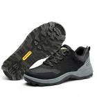 Oil slip resistant steel toe cap fashionable safety shoes men