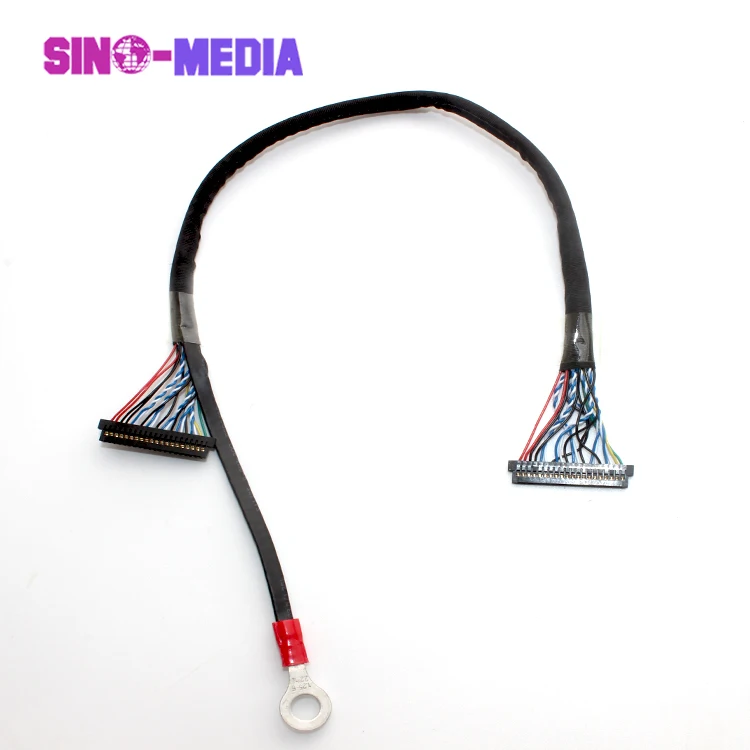 Sino-Media starconn 093f30-b0b01a lvds cable for50 pin lvds cable assembly