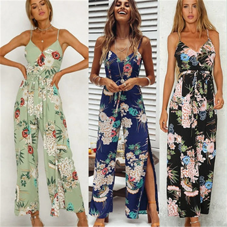DCJ-18626 China Wholesale Latest sexy v-neck print long slits jumpsuit women's clothing
DCJ-18626 China Wholesale Latest sexy v-neck print long slits jumpsuit women's clothing