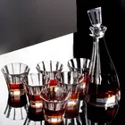 Life Wine Whiskey Glasses Lighten Life 5 Piece Whiskey Decanter Set Wine Bar Glass Cocktail Glass Cup Whisky Glasses