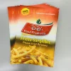 french fries bag snack 3 side seal pouch pe flexible plastic bag custom print food safe plastic packaging bag