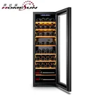 OEM Compressor Wooden Shelves 39 Bottles Compressor Slim Wine Cooler, Dual Temperature Wine Fridge Cellar