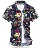 Men Beach Collection Custom Rayon Floral Printed Hawaiian Beach Shirt