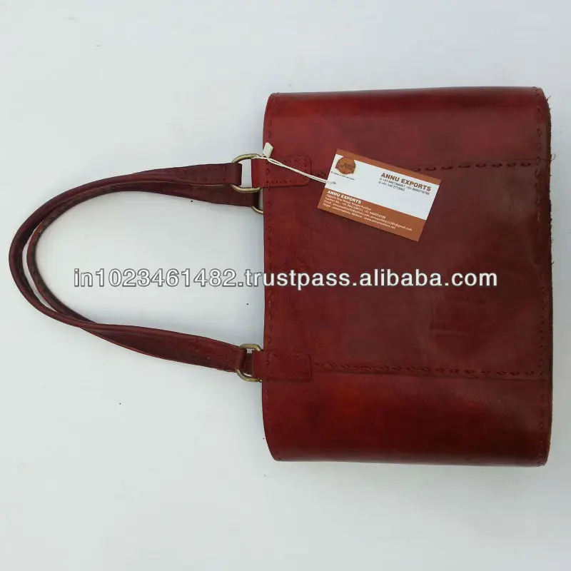 Real leather colorful handbags from Pushkar, Annu Creations