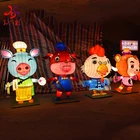 Lanterns Outdoor Waterproof LED Wholesale Handmade Silk Animal Chinese Zodiac Lanterns