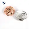 Wholesale personalized Colorful Plastic Rose gold silver shell pocket Compact mirrors