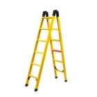 Best safety indoor double folding fiberglass joint ladder