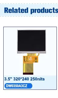 Full angle transflective color 640*480 3.5 inch tft lcd panel