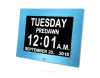large digital calendar day clock for seniors with 5 alarm function