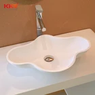 UPC Vanity Top Luxury Designer Unique Shape Washroom Stone Acrylic Bathroom Sinks