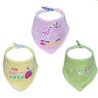 New Patterns Designs Waterproof High Quality Baby Bib Cotton Printed Baby Bandana Bibs