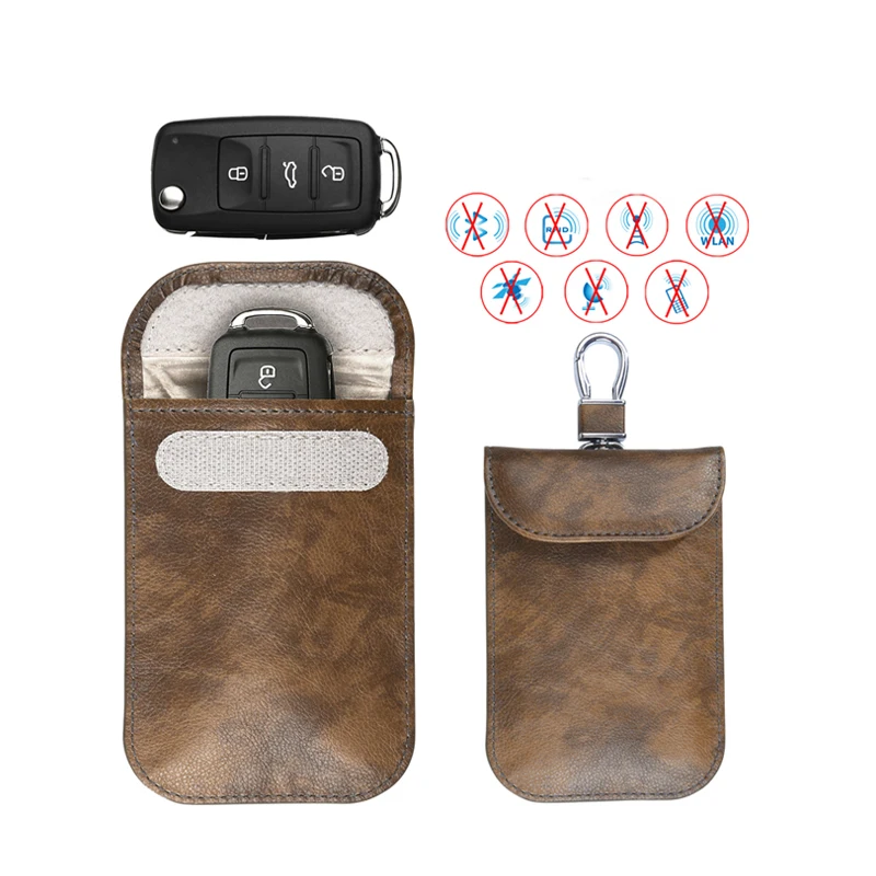 Anti-theft Keyless Protector Rfid Signal Blocking Car Key Cover Shell Case Rfid Blocking Car Leather Key Pouch Holder Box
Anti-theft Keyless Protector Rfid Signal Blocking Car Key Cover Shell Case Rfid Blocking Car Leather Key Pouch Holder Box