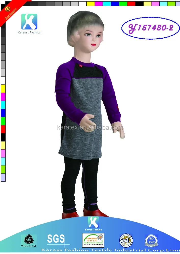 New arrival comfortable thermal plus size little girls nylon underwear