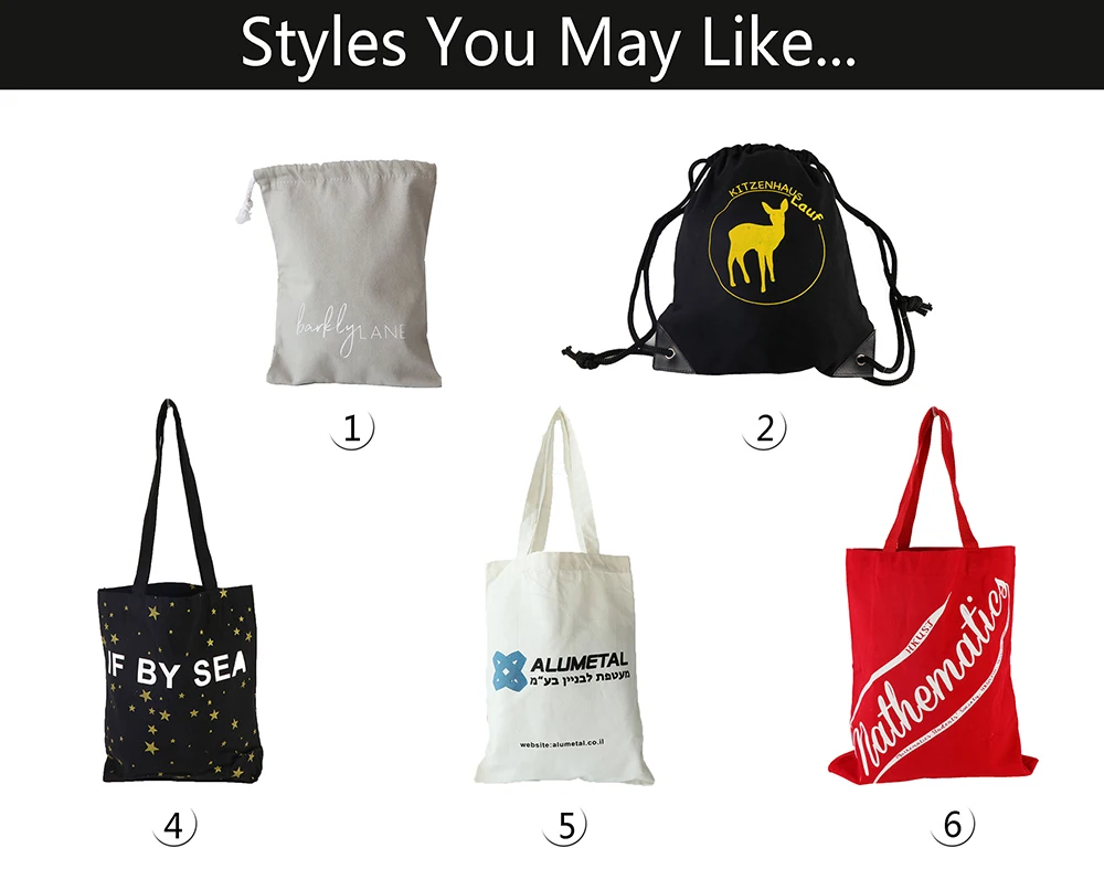 small pouch canvas drawstring bags with custom printing