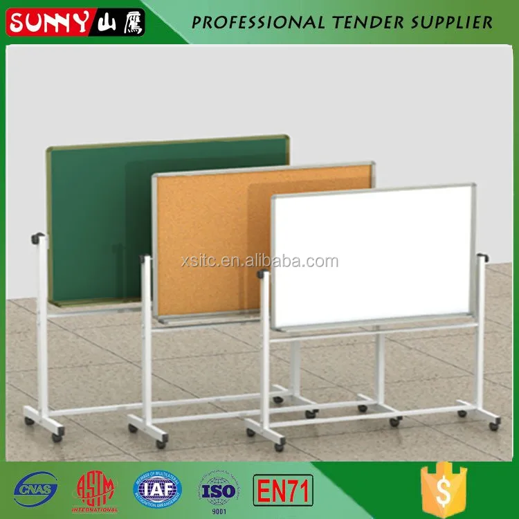 Commercial using cork notice pin board with stand