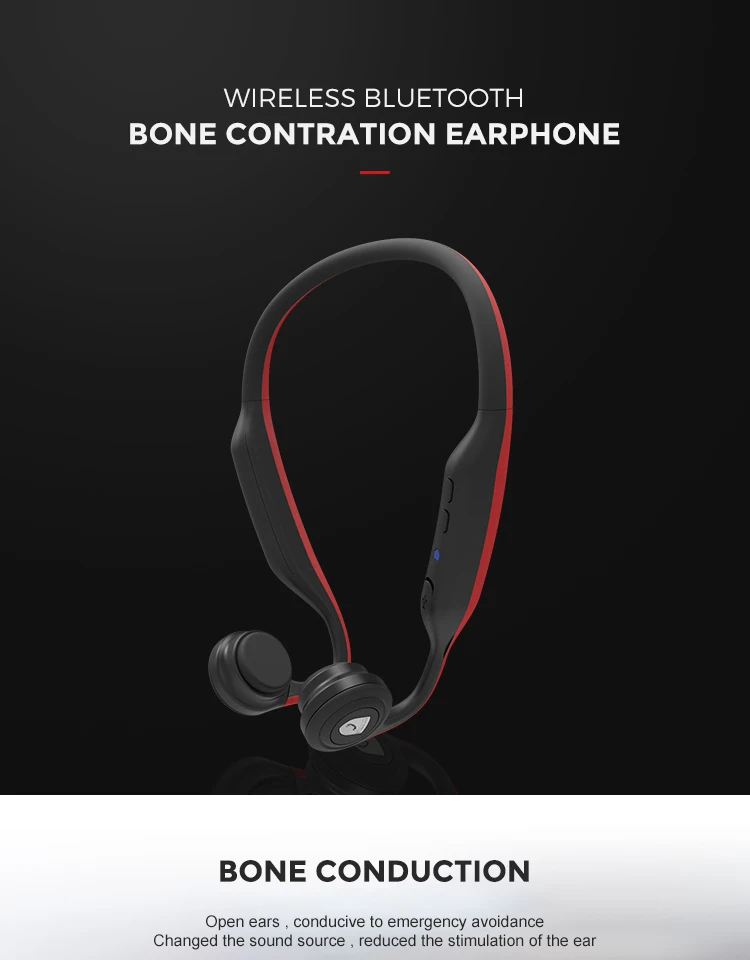 4.2 Rechargeable Sports Wireless Headset Hearing Aid Bone Conduction Headphone with Microphone - ANKUX.COM