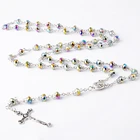 Rosary Beads Parts Yiwu Rosary Beads Multi Colors Religious Glass Beads Rosary Bracelet Parts Wholesale