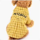 RoblionPet Wholesale Cute Fashion Plaid Shirt For Xxx Small Dog Clothes