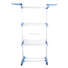 Folding Stainless Steel Clothing Garment dryer rack3 tier clothes drying rack towel rack