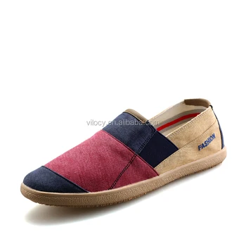canvas slip on loafers