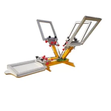 4 color 1 station desktop screen printing machine for t shirts