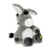 Customized Cotton organic plush soft mini grey donkey stuffed toy