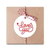 Oem Clothing Paper Round Gift Hang Tags, Custom Logo Garment Tag