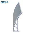 Rain Canopy Awning Company Exterior Patio Balcony Door Rain Protection Polycarbonate Canopy Awning