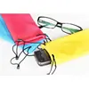 Custom 100% Brand New Good Quality Wide Drawstring Sunglasses Case, Reading Glasses Phone Pouch
