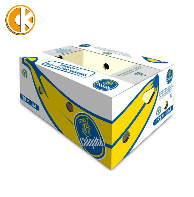 custom packaging paper box for food banana fruit carton box