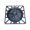 cast grey Iron Material with details square manhole cover