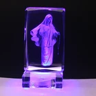 Wholesale 3D engraving Notre Dame as crystal gift