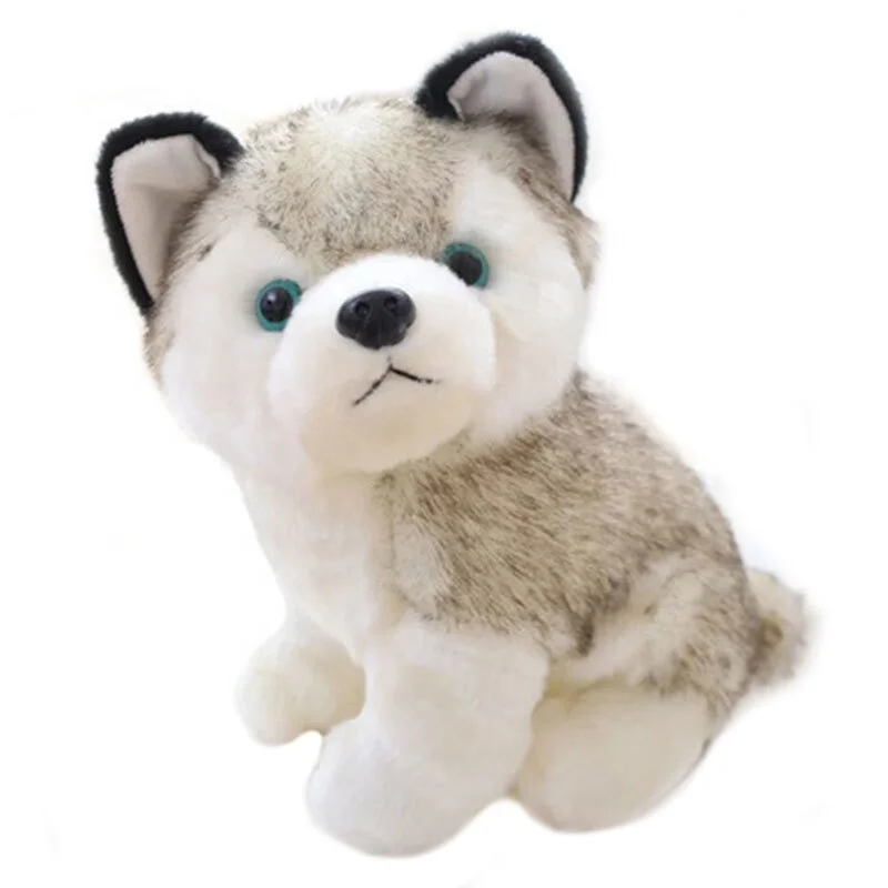 small husky stuffed animal