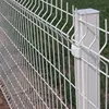 white pvc coated welded hard wire mesh curved fence