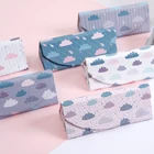 Creative Printing Triangle Sunglasses Case Spectacle Box Folding Glasses Case