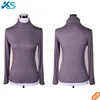 Women's turtleneck viscose tshirt long sleeve soft modal t shirt blank slim t-shirt