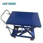Hand hydraulic lifting truck Work cart Scissor lift table cart 1000lbs