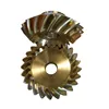 OEM manufacturer high precision gear hobbing brass small mini pinion gear pair spiral bevel gear set