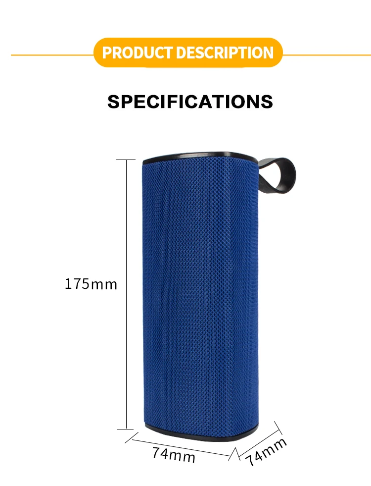Maigoole 2018 Portable Wireless Fabric Speaker Stereo Portable Bluetooth Speaker - ANKUX.COM