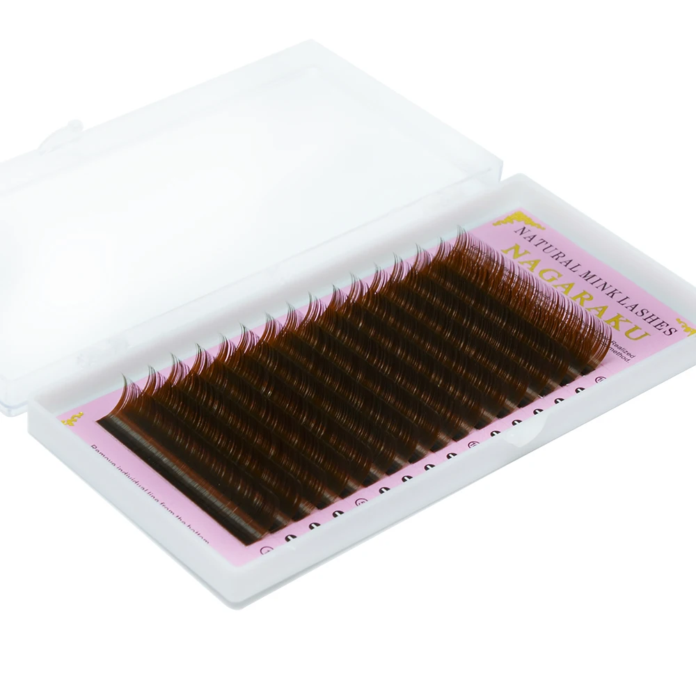 NAGARAKU wholesale dark brown color silk eyelash extension individual eyelash dark brown eyelash extension
NAGARAKU wholesale dark brown color silk eyelash extension individual eyelash dark brown eyelash extension